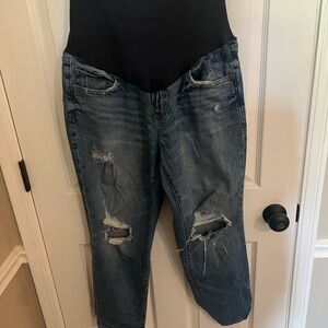 Old Navy Maternity Jeans with Distressed Details